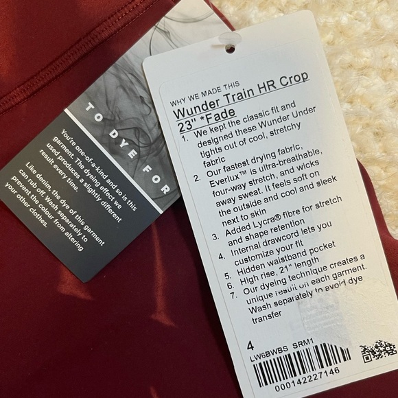 Lululemon Wunder Train HR Crop 23” Fade Leggings Size 4 NWT $118.00 - Picture 10 of 12